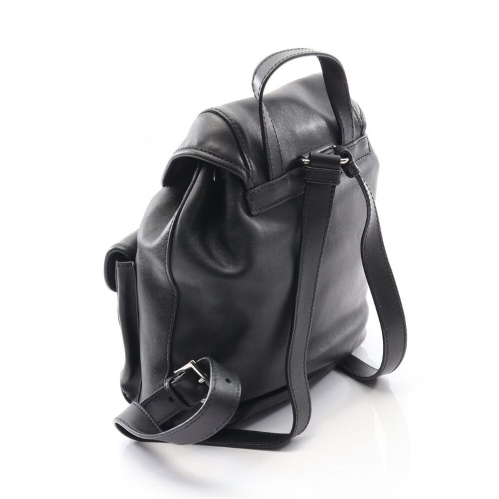 Prada Triangle Logo Leather Backpack - image 2
